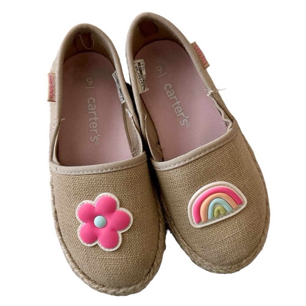 EUC Carter's Floral Slip-On Shoes [Size: 9]